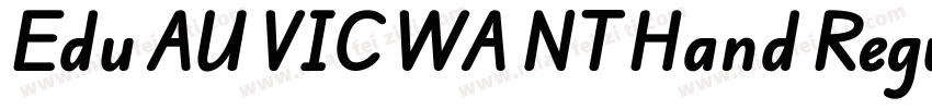Edu AU VIC WA NT Hand Regular字体转换